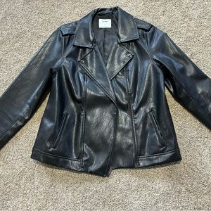 Faux leather jacket